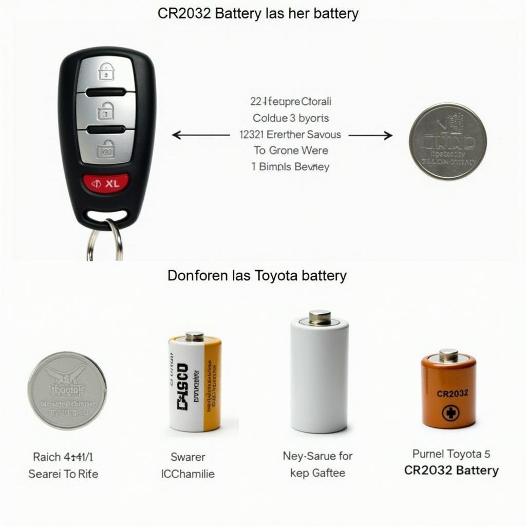 Different Types of Toyota Corolla Key Fob Batteries