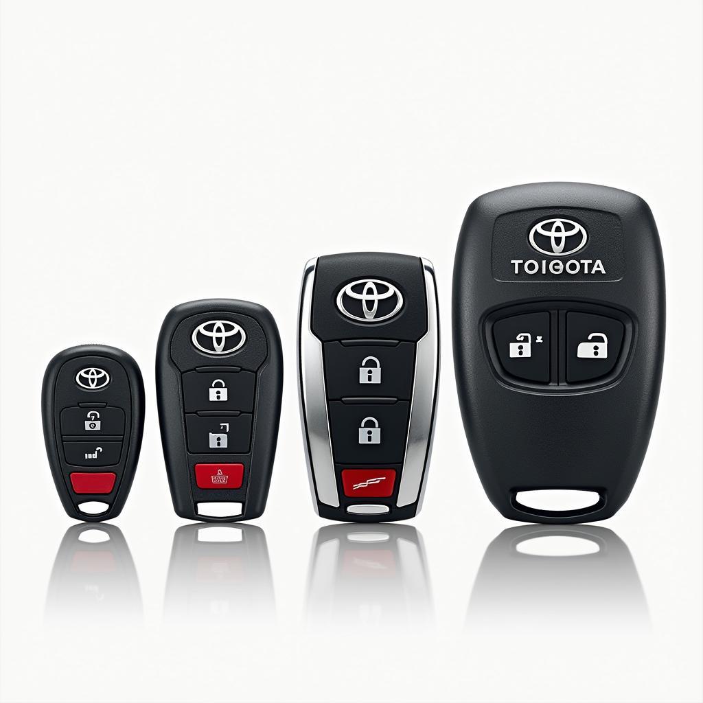 Evolution of Toyota Key Fobs