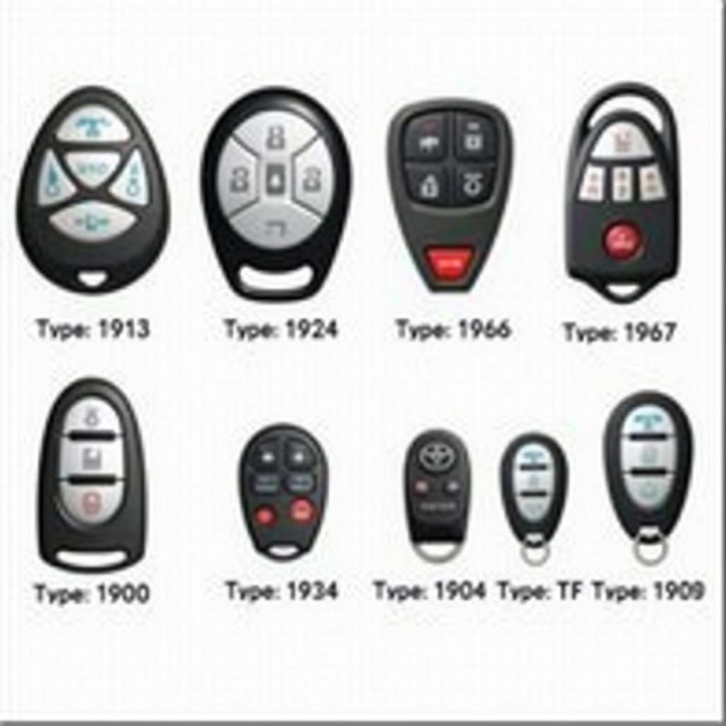 Different Toyota Prius Key Fob Models