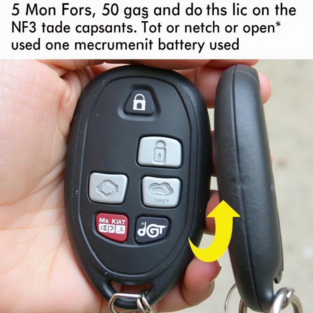 Toyota RAV4 Key Fob Battery Location