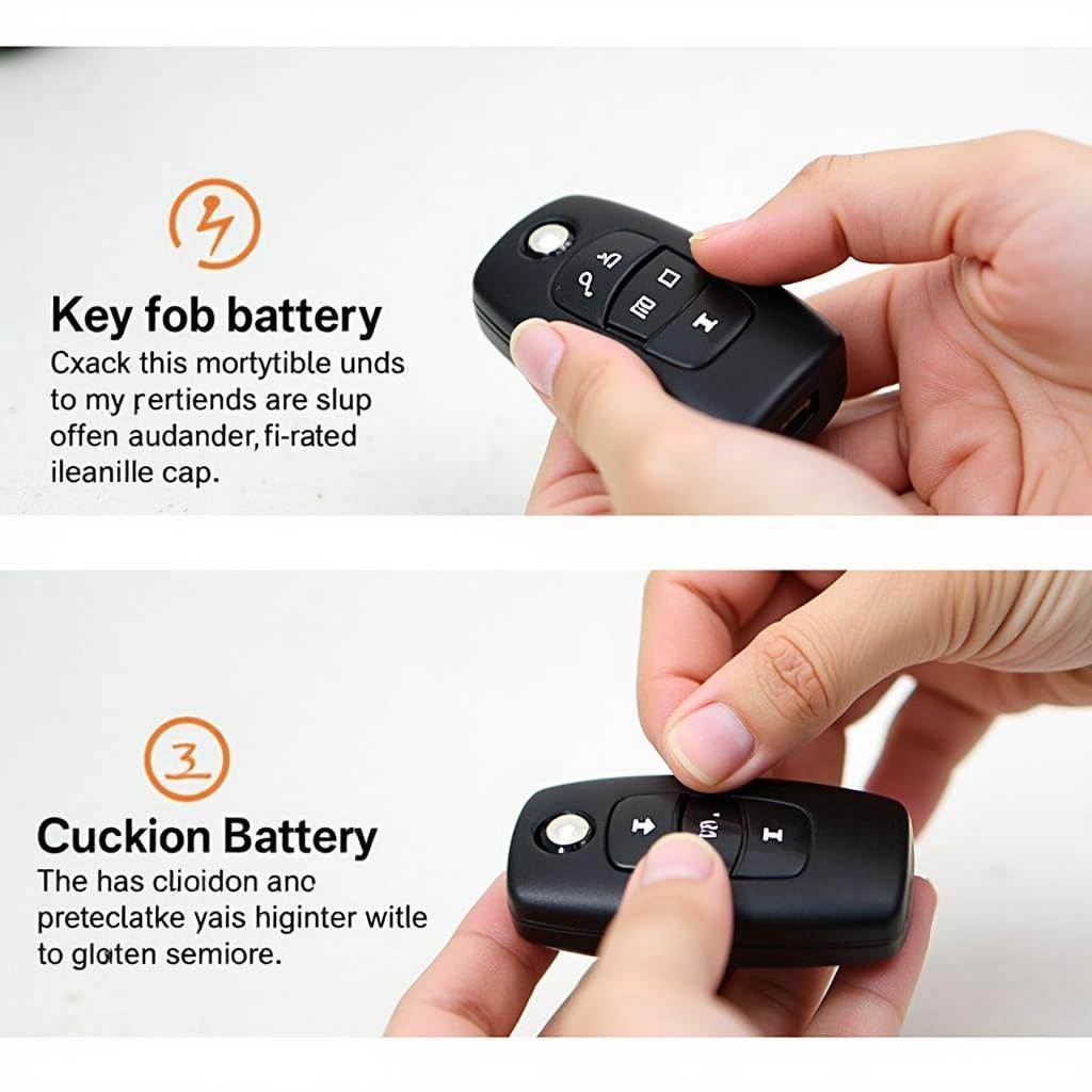 Troubleshooting a 2000 GMC Yukon key fob: Checking the battery and examining the key fob for physical damage.