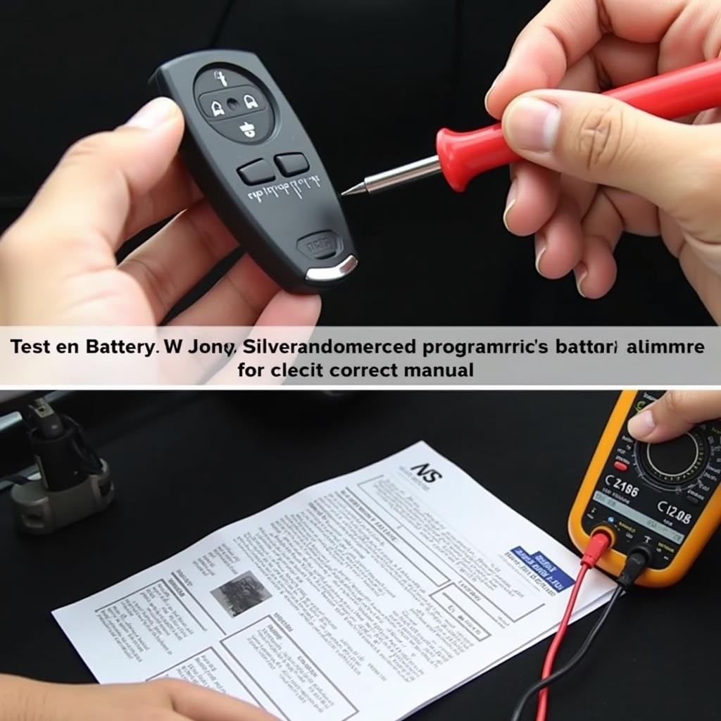 Troubleshooting a 2019 Chevy Silverado key fob: checking battery, verifying programming sequence