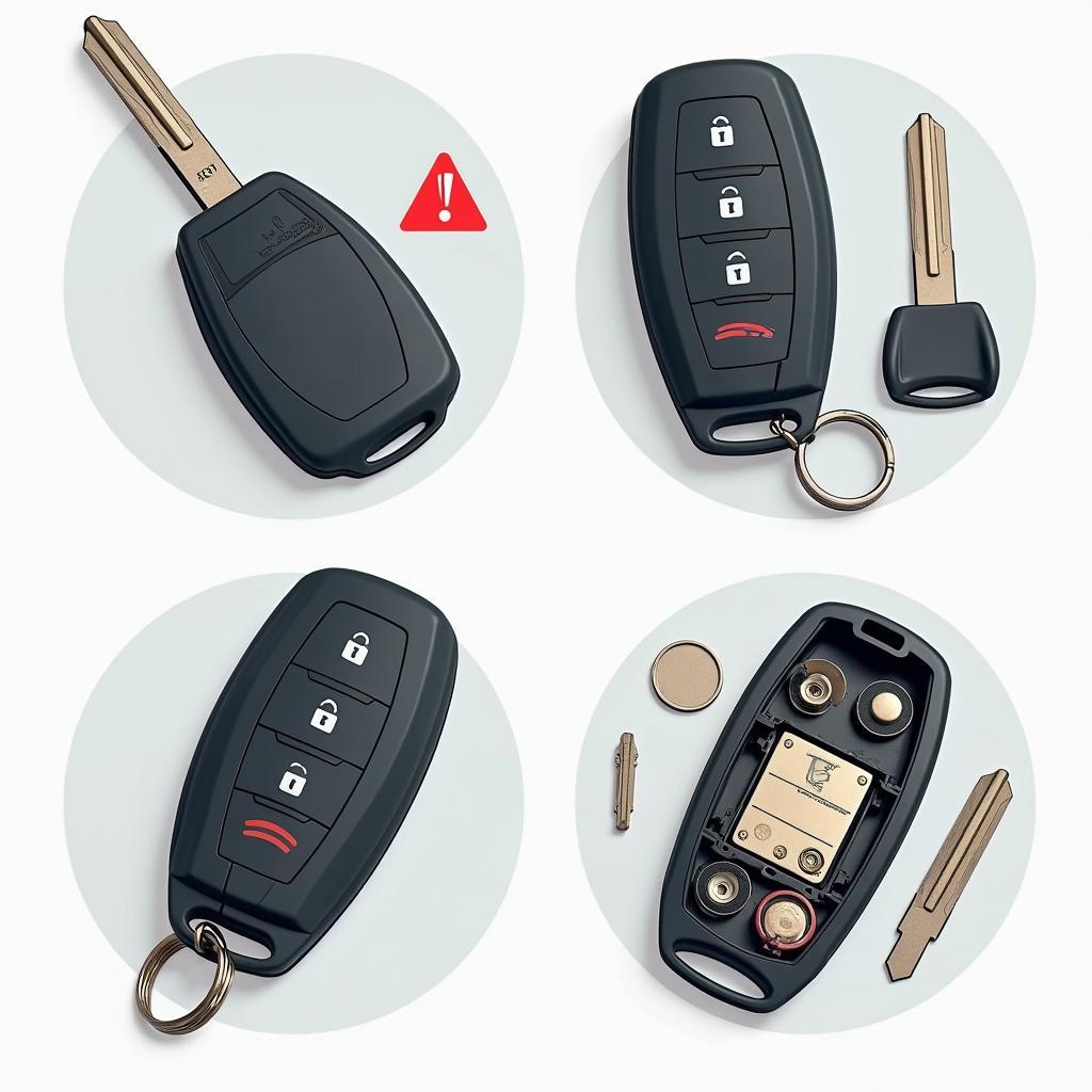 Troubleshooting common Nissan Altima key fob problems like physical damage, signal interference, and internal component failures