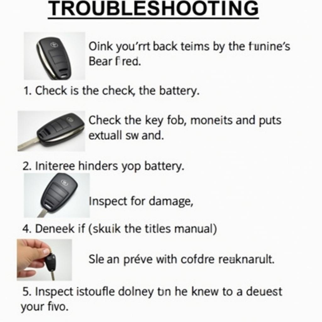 Troubleshooting Toyota Key Fob Issues