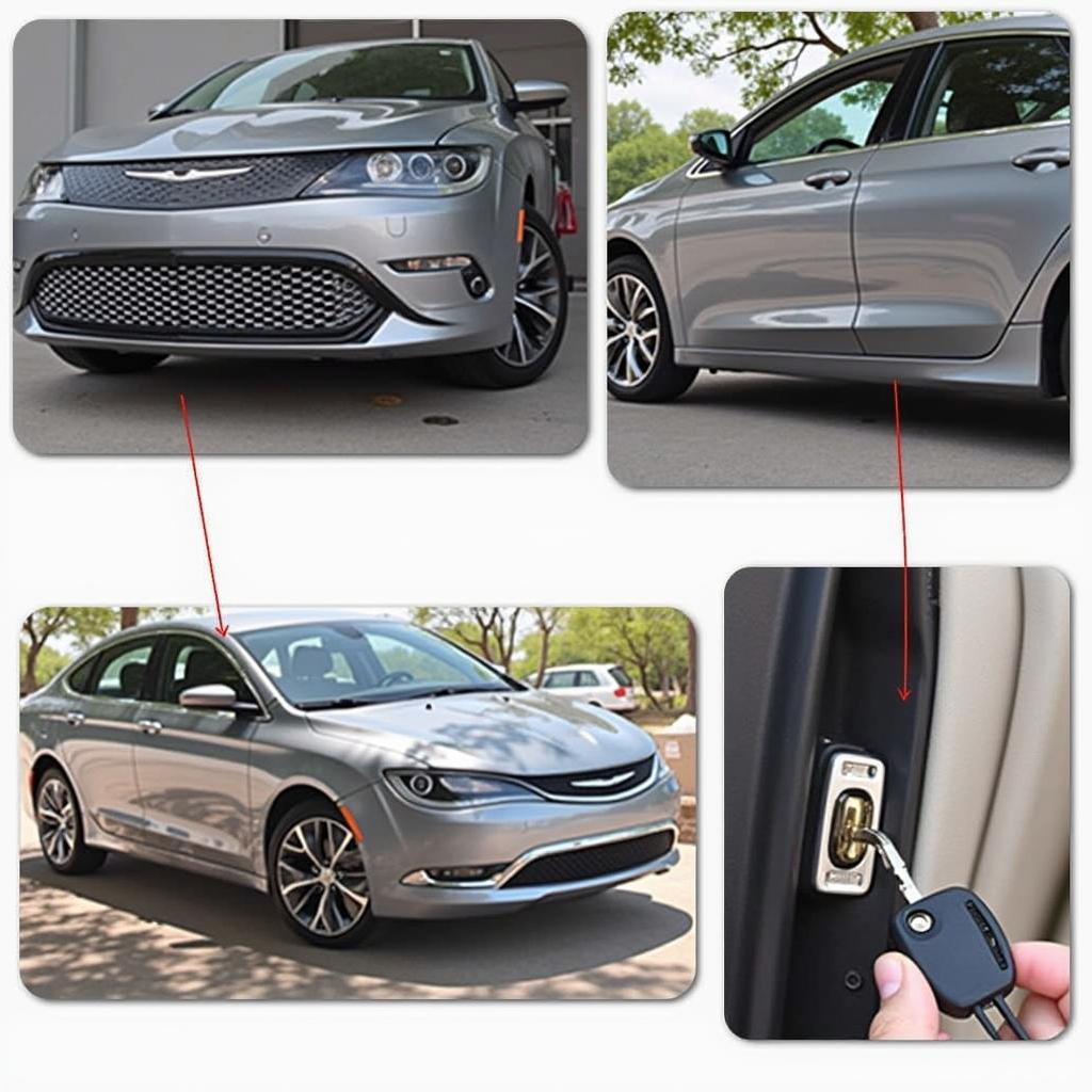 Using Chrysler 200 Physical Key to Unlock Door