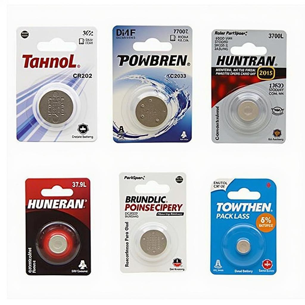 Different brands of CR2032 batteries suitable for BMW key fobs