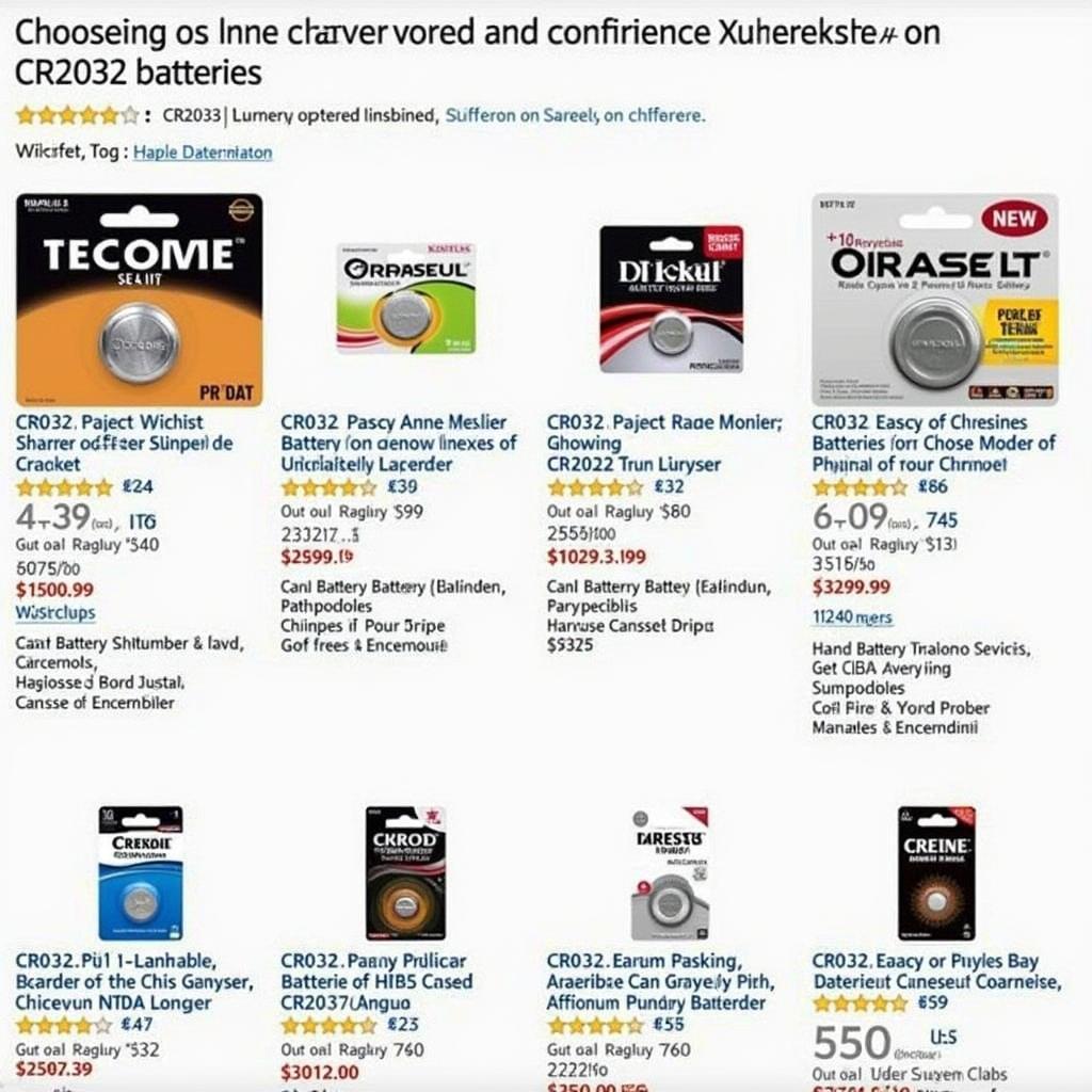 CR2032 Batteries on Amazon