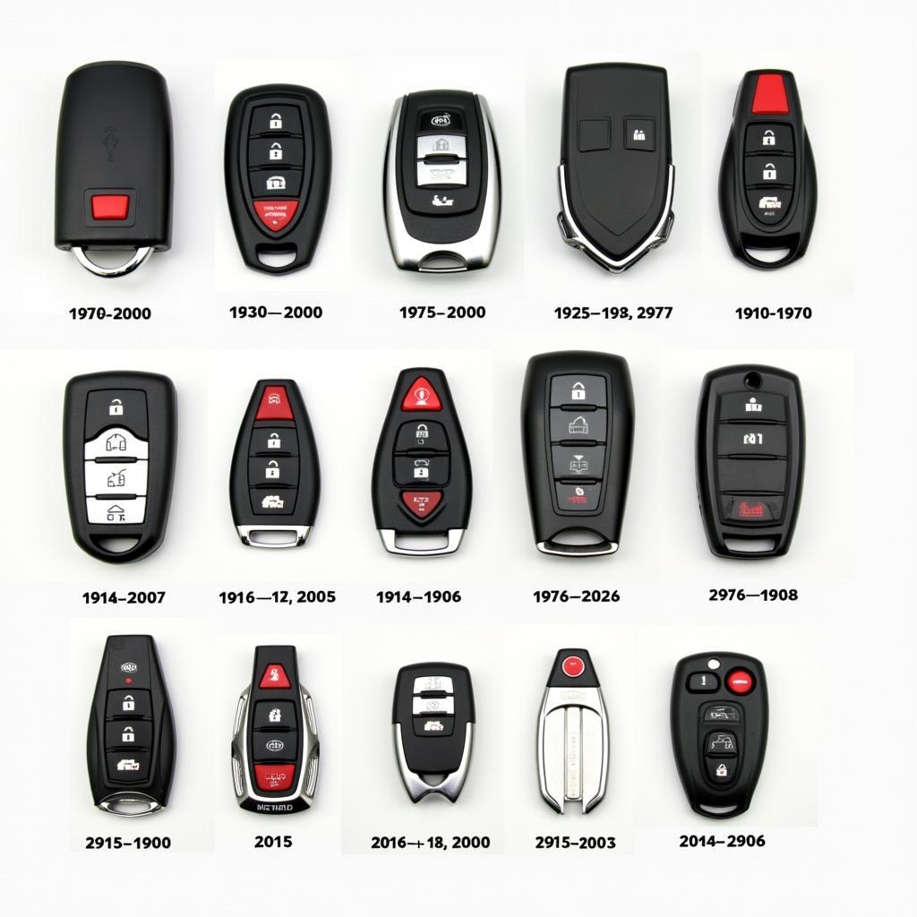 Different Key Fobs and Keys for Kia Soul Models