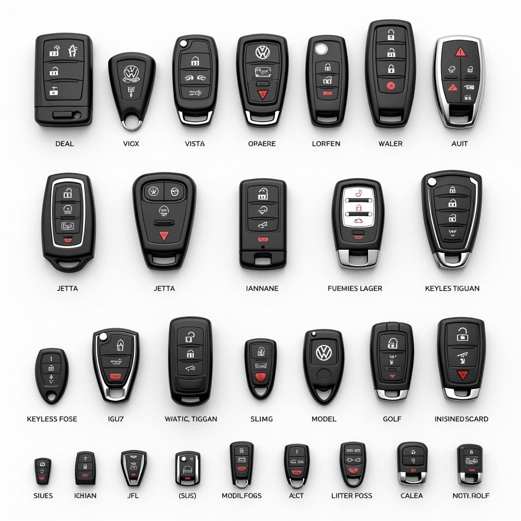 Different Volkswagen Key Fob Types