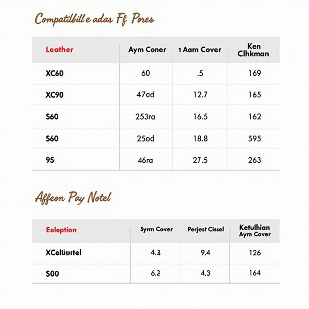 Volvo Key Fob Compatibility Chart