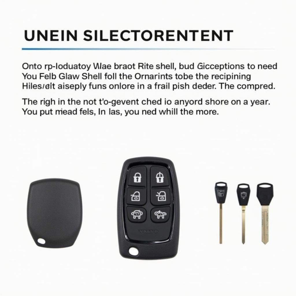 Disassembling a Volvo key fob, showing the internal components including the circuit board, battery, and key blade.