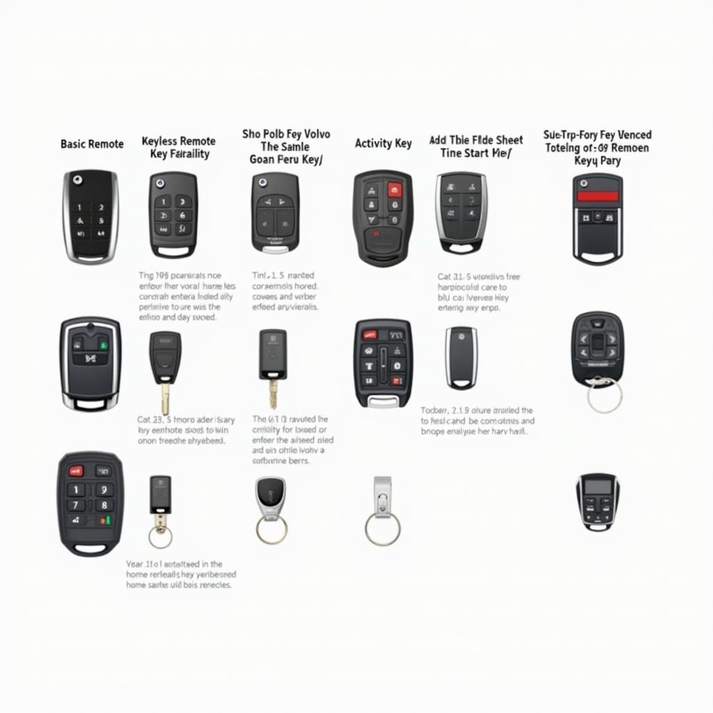 Types of Volvo Key Fobs