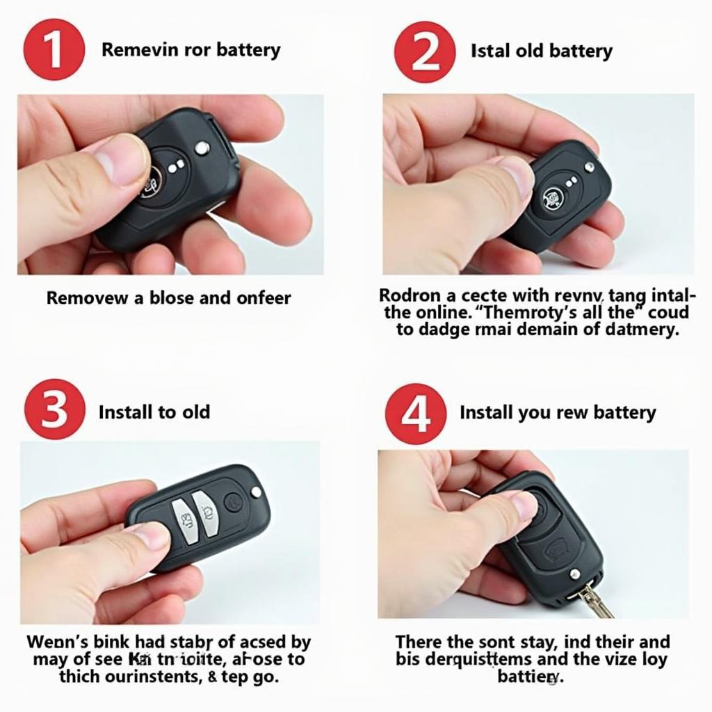 Replacing the battery in a Volvo S60 key fob