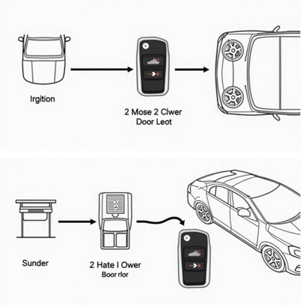 Volvo S60 Key Fob Programming: Visual guide showing the key fob programming process for a 2012 Volvo S60.