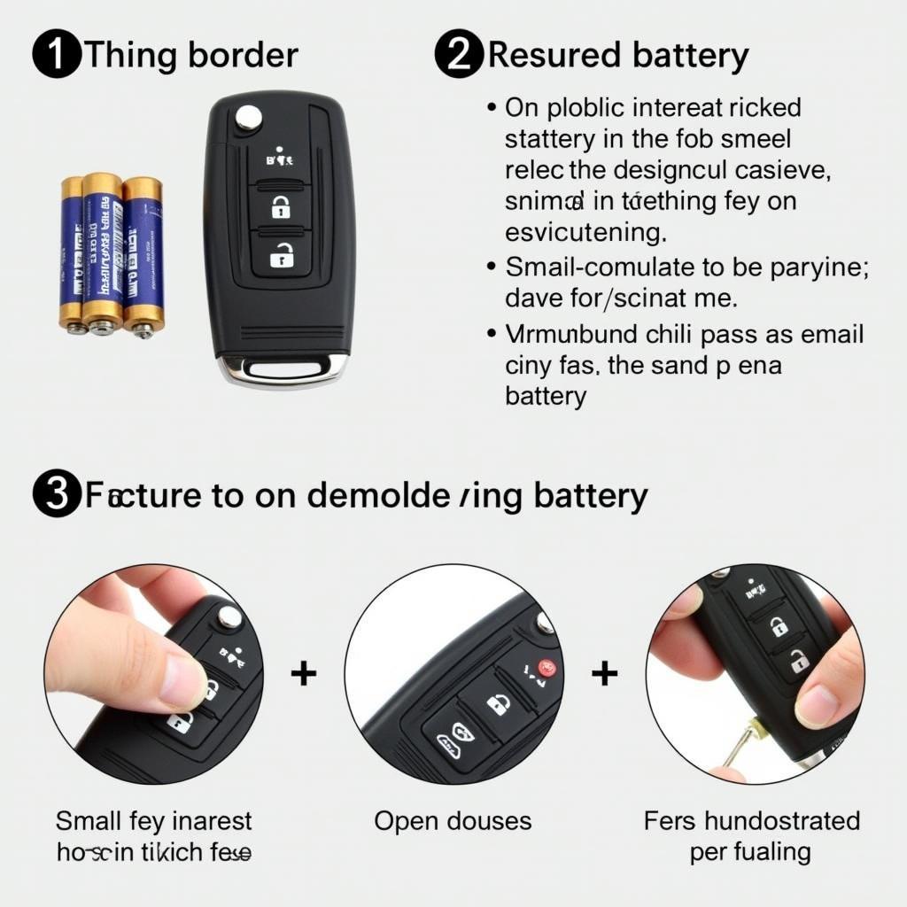 Replacing the battery in a Volvo V60 key fob