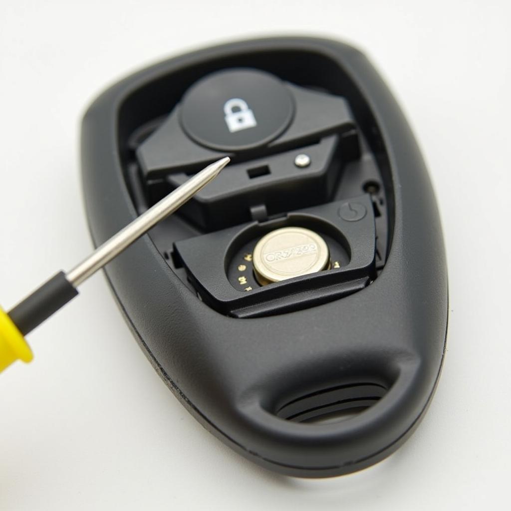 Replacing the battery in a Volvo XC40 key fob