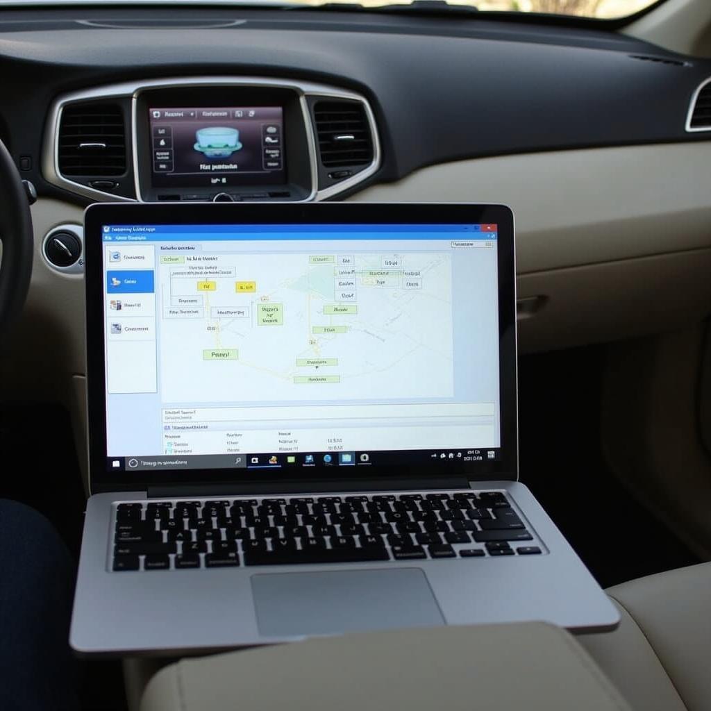 Volvo XC60 key fob being programmed using professional diagnostic software.