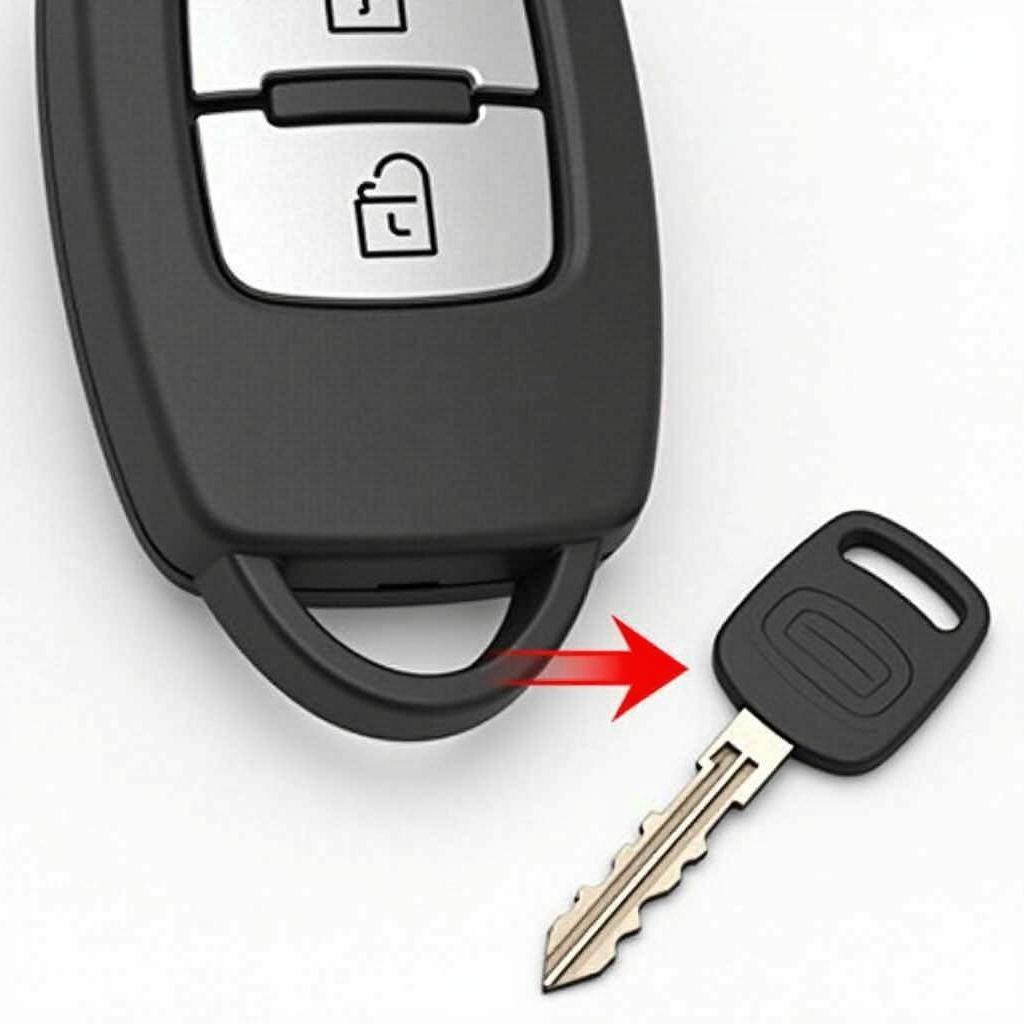 Volvo XC60 Key Fob Hidden Key Release Button