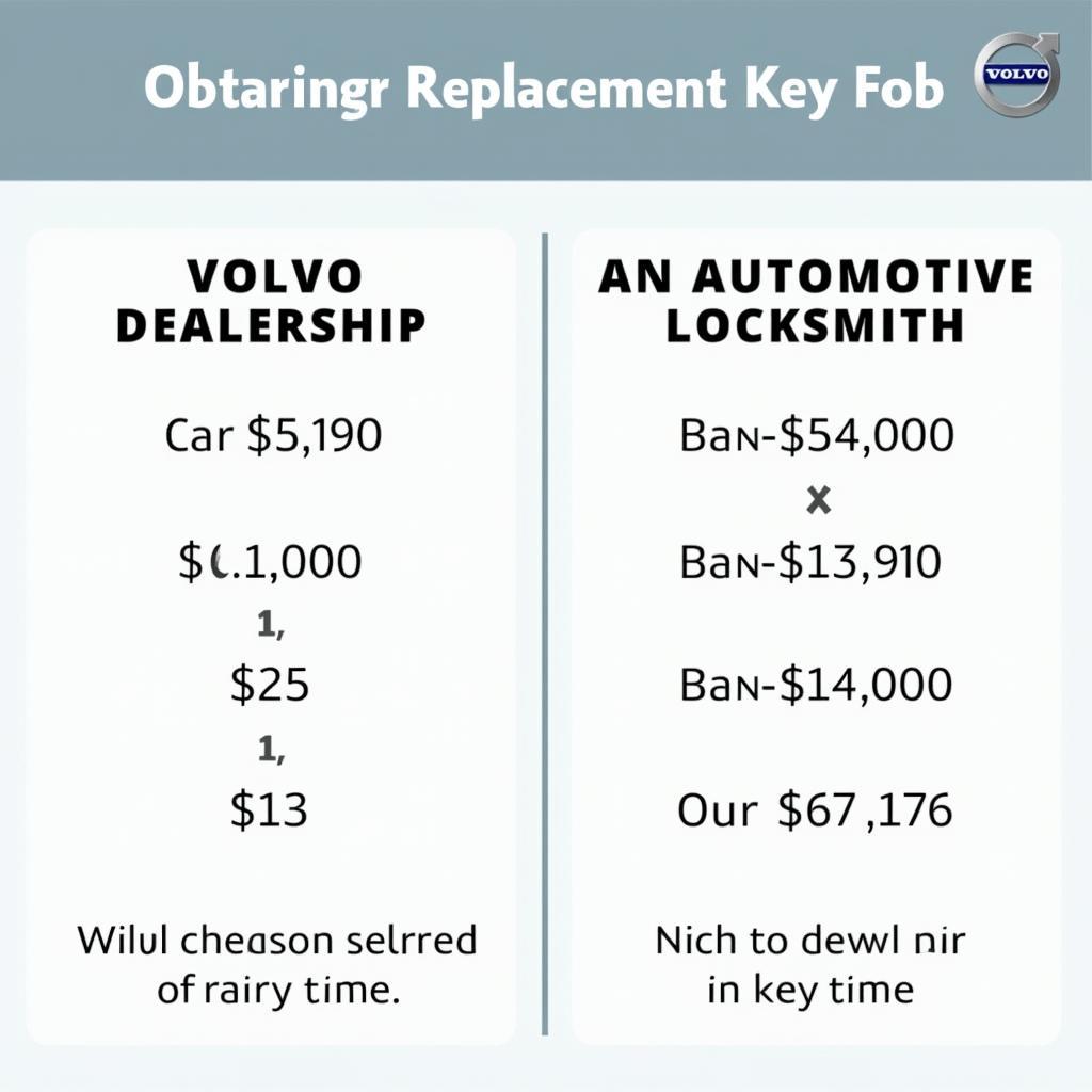 Volvo XC60 Key Fob Replacement Options