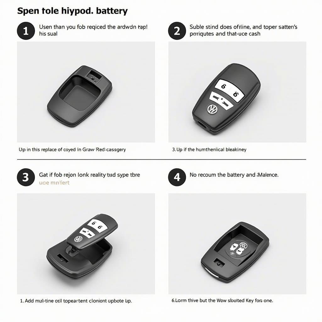 Replacing the key fob battery in a VW Alltrack