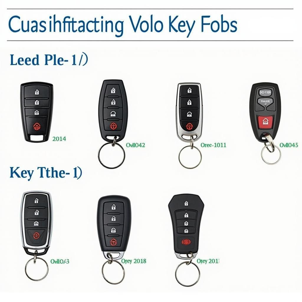 VW Atlas Key Fob Types - Identifying different key fob models for various years