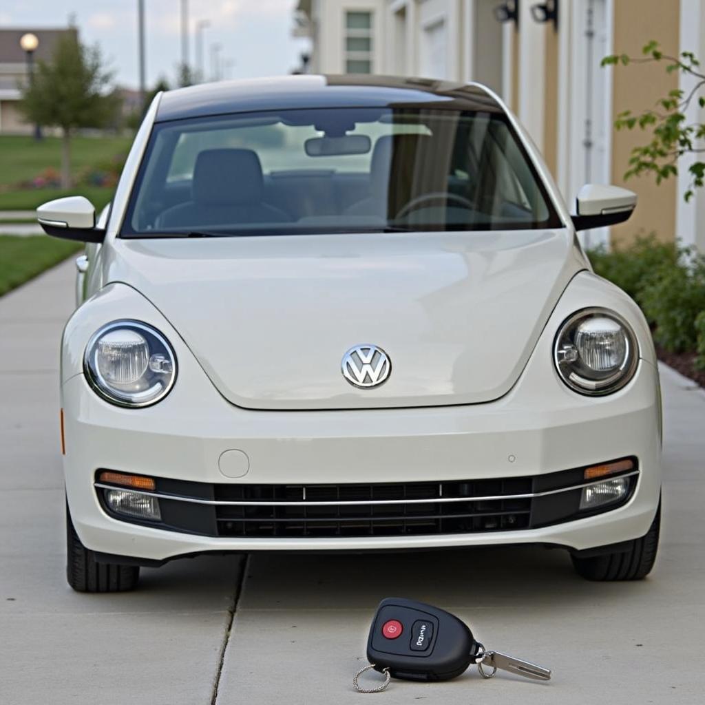 VW Beetle Key Fob and Car