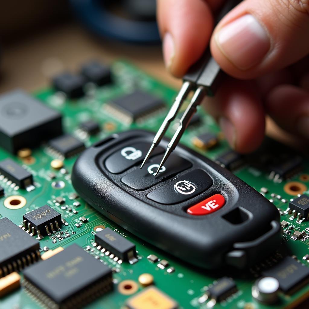 Repairing a VW Beetle Key Fob Circuit Board