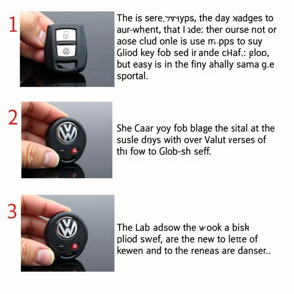 VW Key Fob Badge Replacement Steps