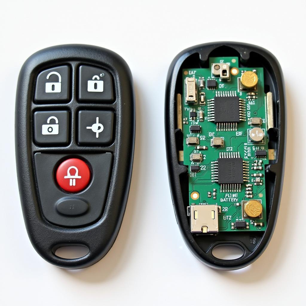 Internal Components of a VW Key Fob