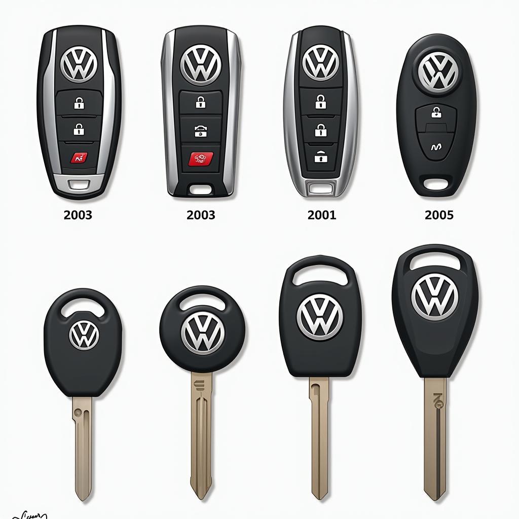 Different Types of Volkswagen Key Fobs