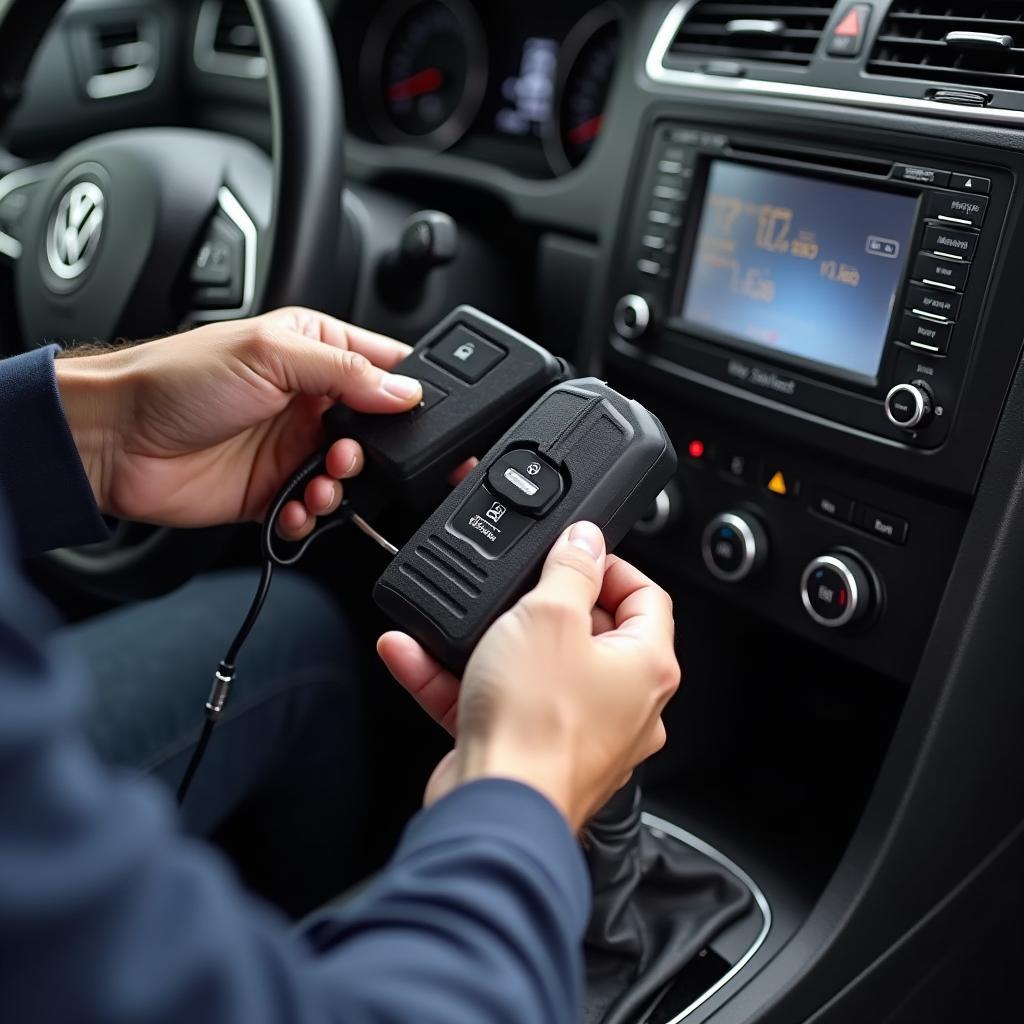 Programming a VW Passat Key Fob Using Diagnostic Equipment