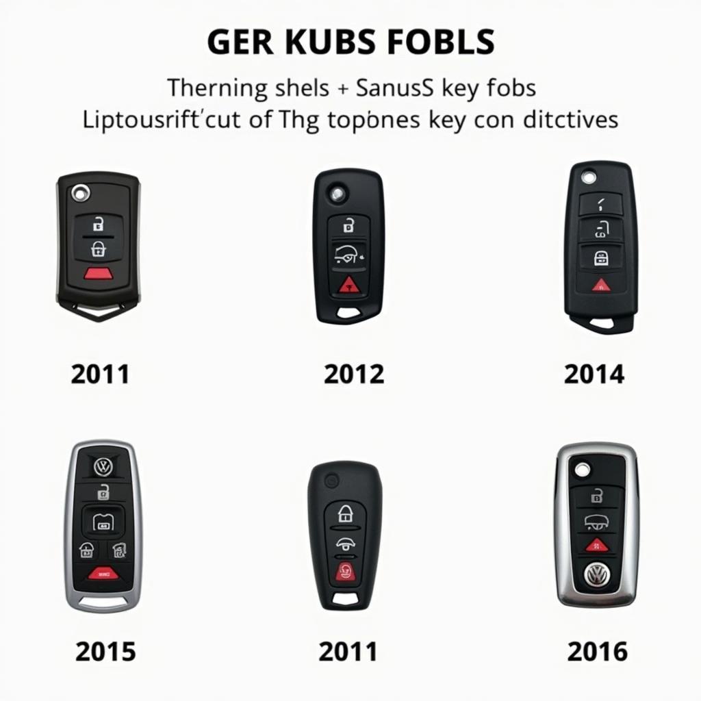 Different Types of VW Tiguan Key Fobs