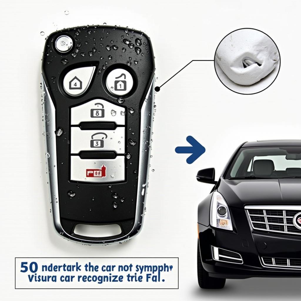 Symptoms of a Water-Damaged Cadillac Key Fob