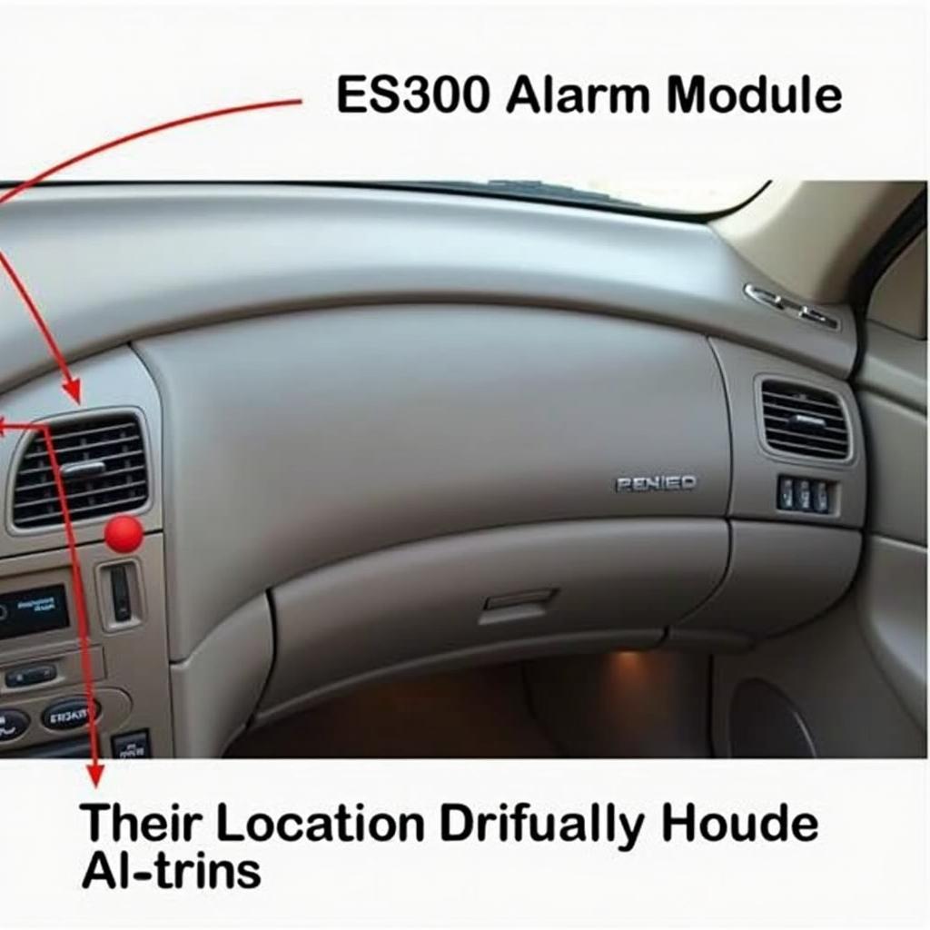 1993 Lexus ES300 Alarm Module Location behind Glove Compartment