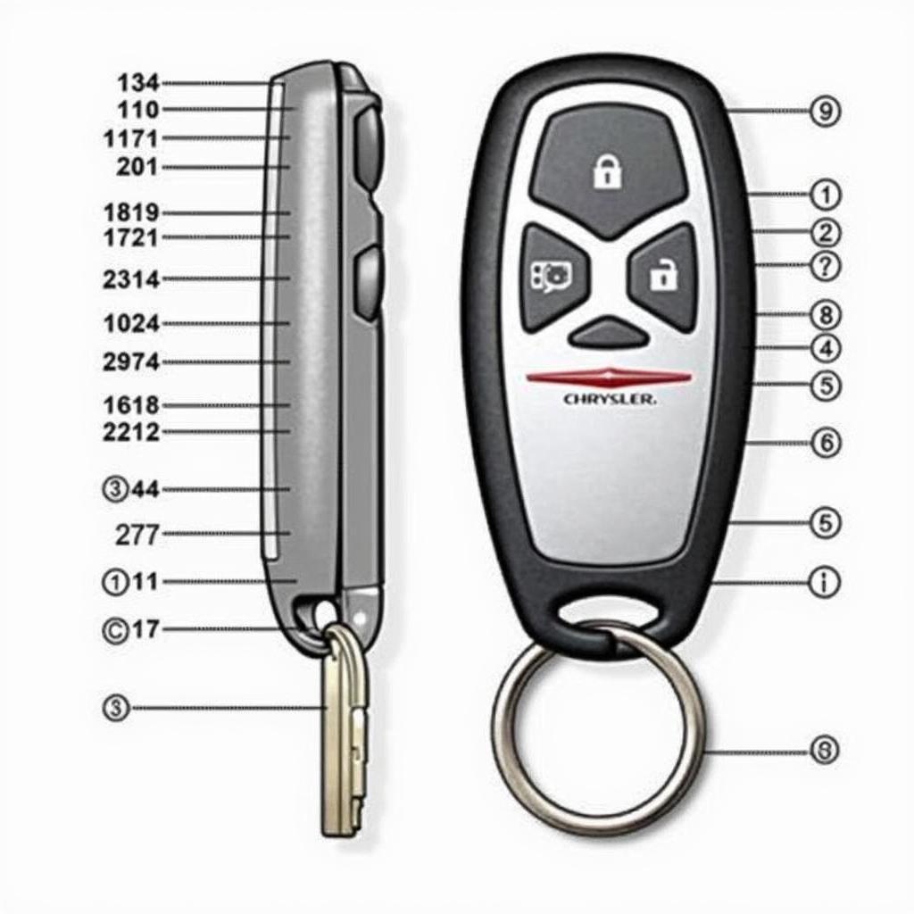 1997 Chrysler Sebring Key Fob