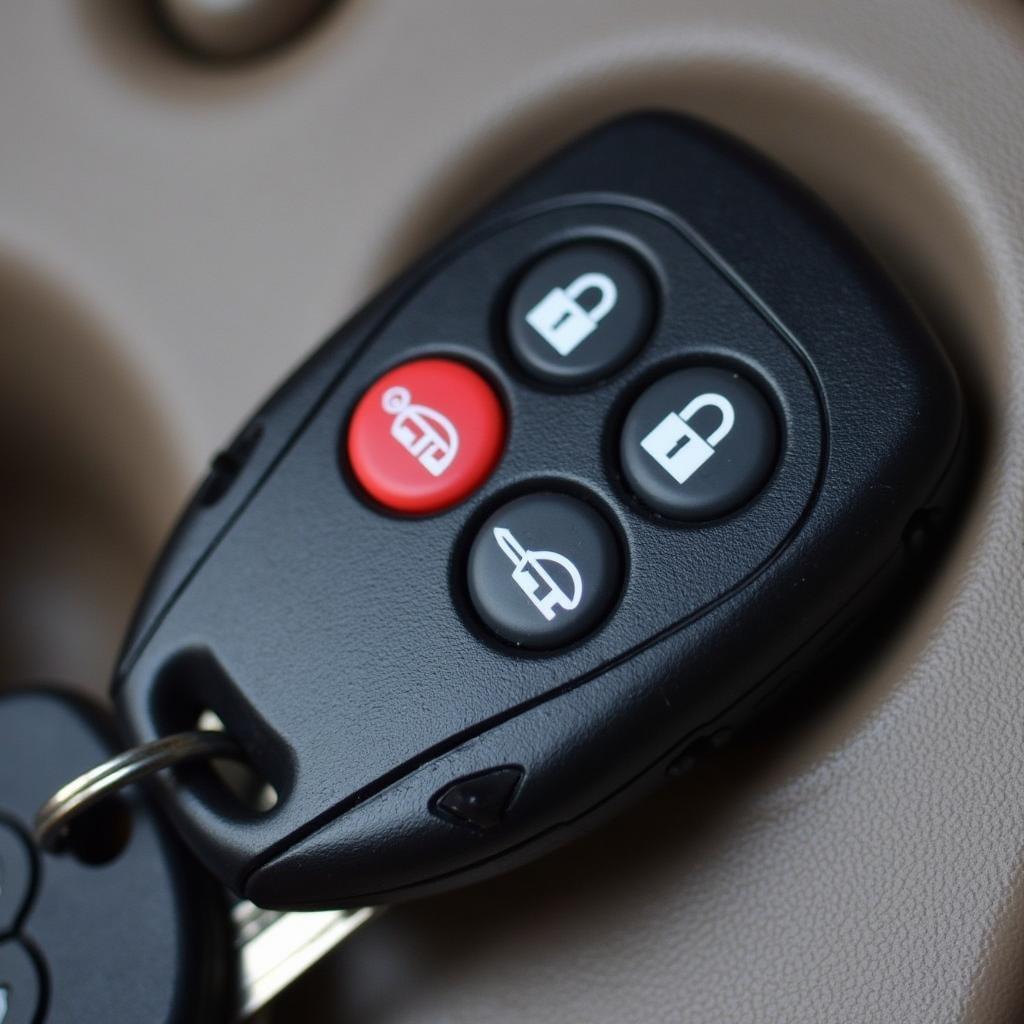 1997 Pontiac Grand Prix Key Fob Close-Up