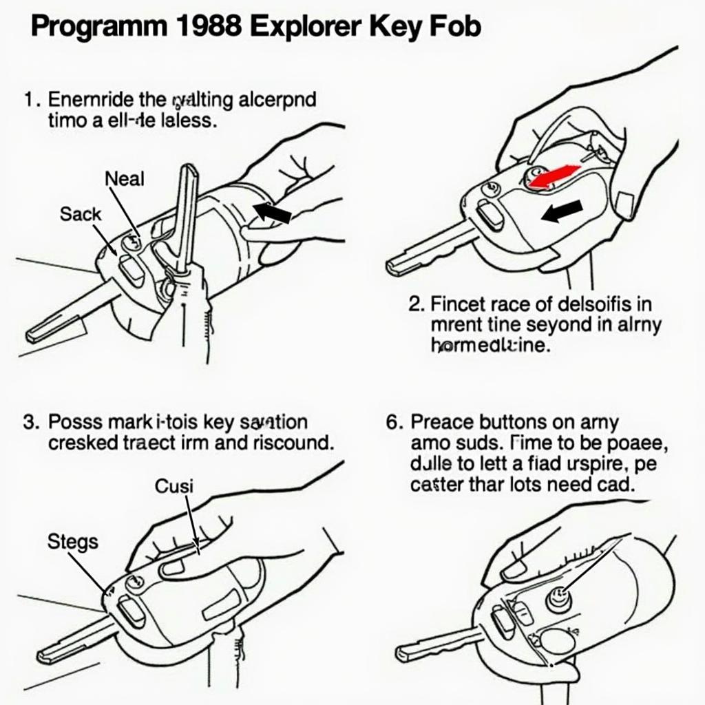 1998 Ford Explorer Key Fob Programming Process