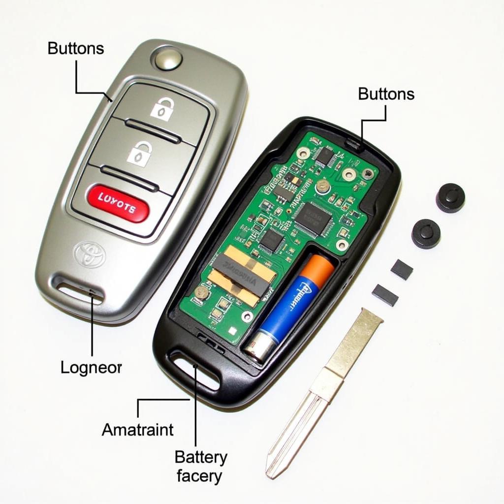 1998 Toyota Avalon Key Fob Components Explored