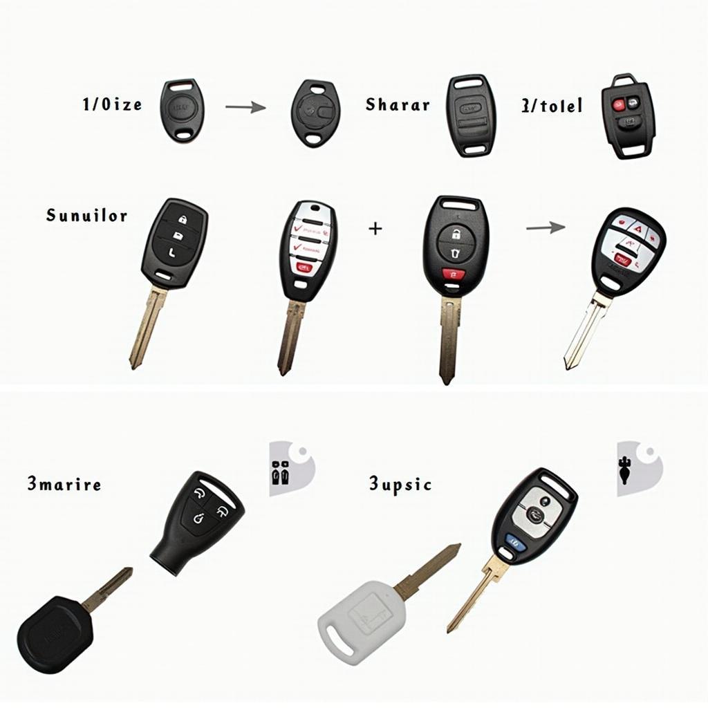 1999 Mazda Key Fob Types