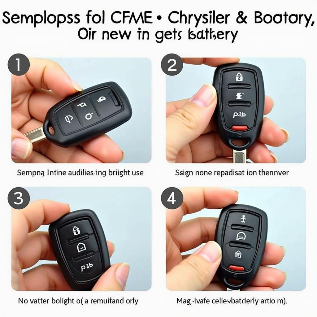 Replacing the Key Fob Battery in a 2000 Chrysler Town and Country