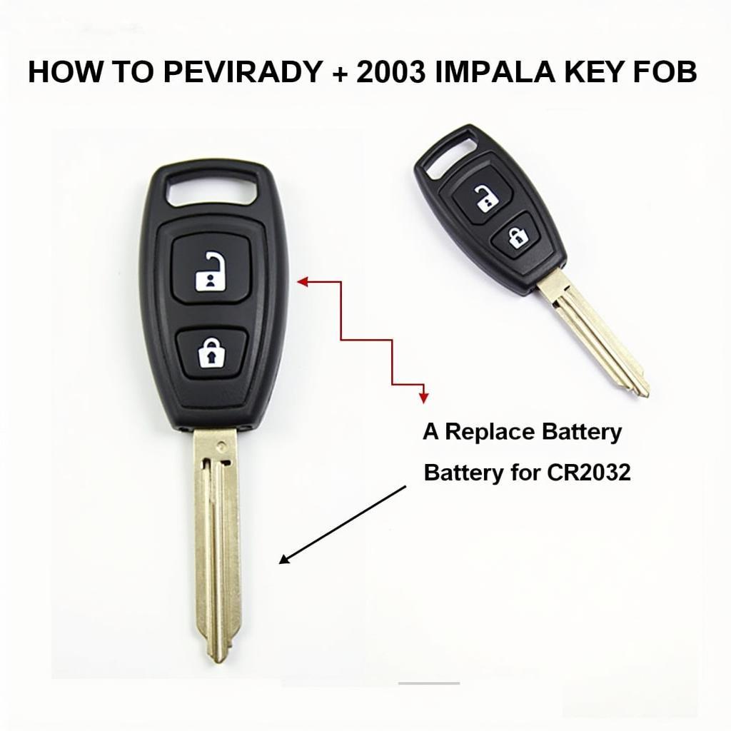 Replacing the Battery in a 2003 Impala Key Fob