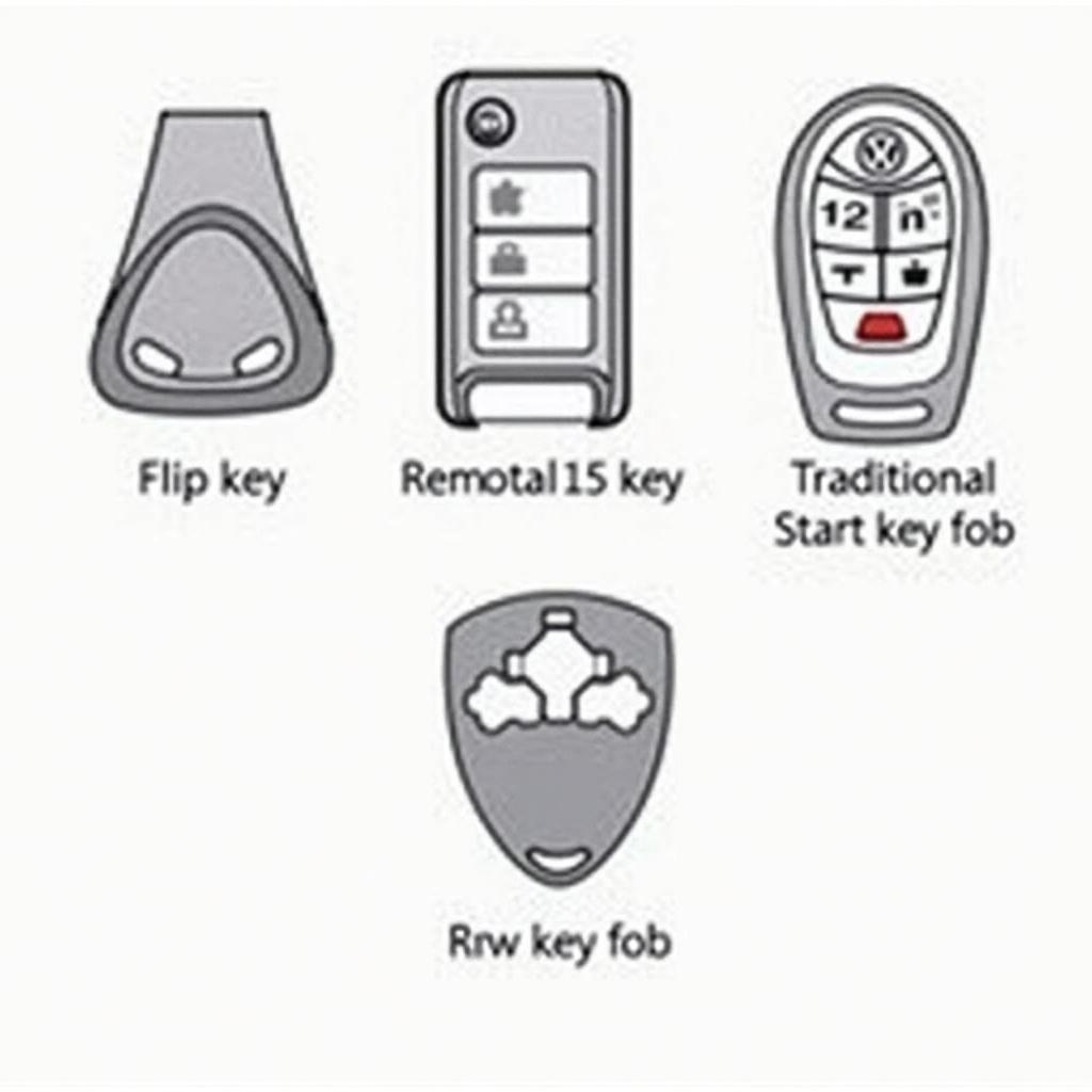 Different 2003 VW Key Fob Types