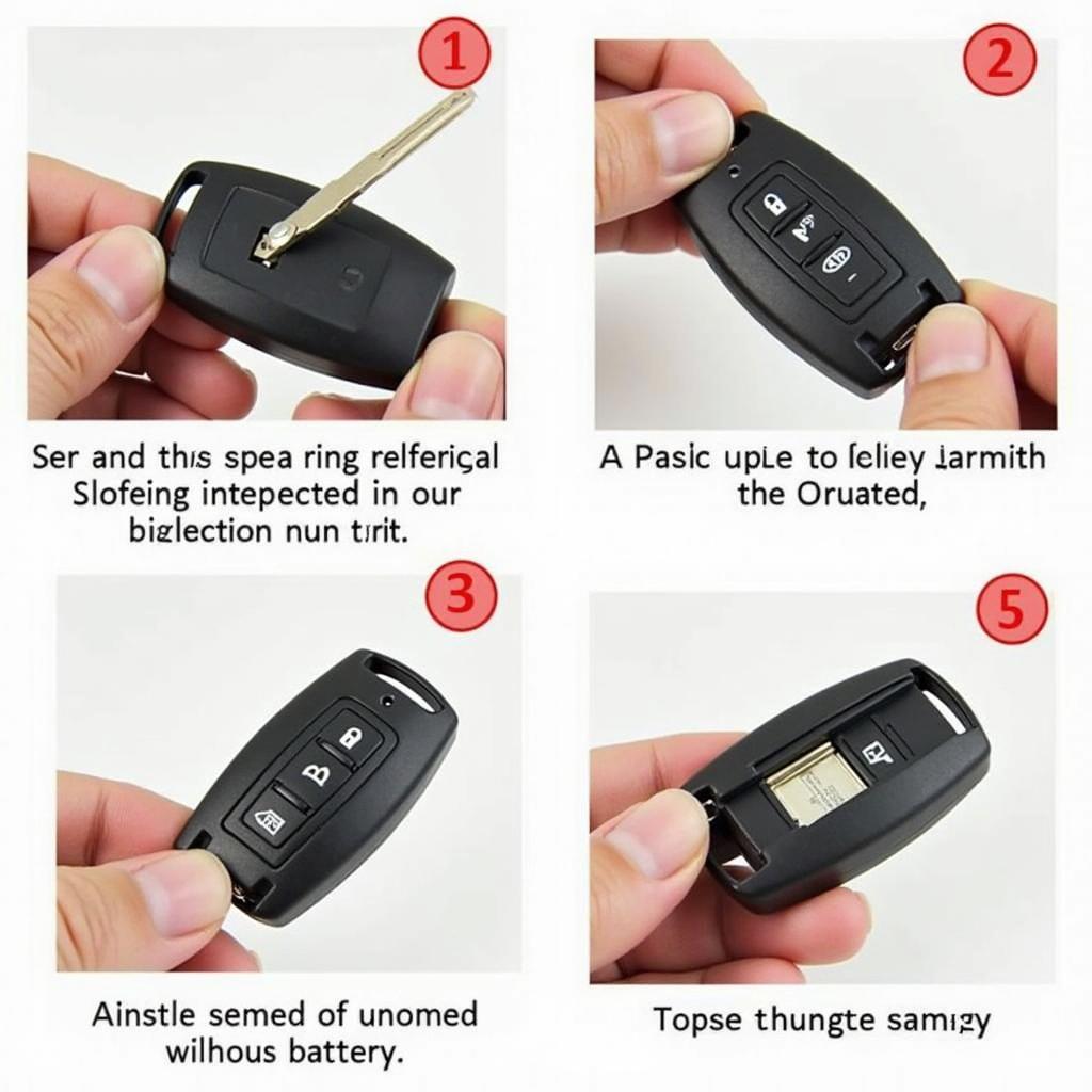 Replacing the battery in a 2004 Volvo S80 key fob