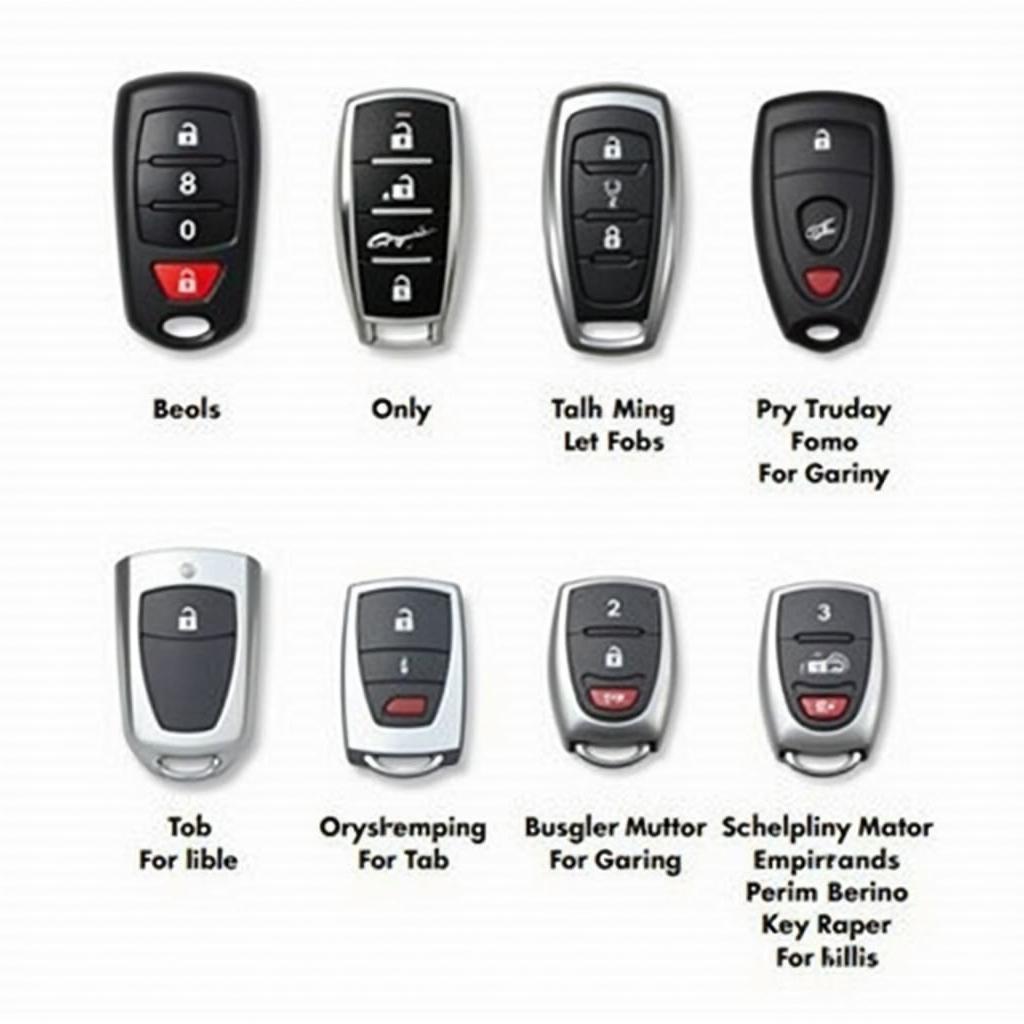 Different 2006 Chrysler Key Fob Types