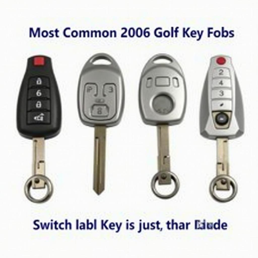 2006 VW Golf Key Fob Types: Switchblade and Traditional