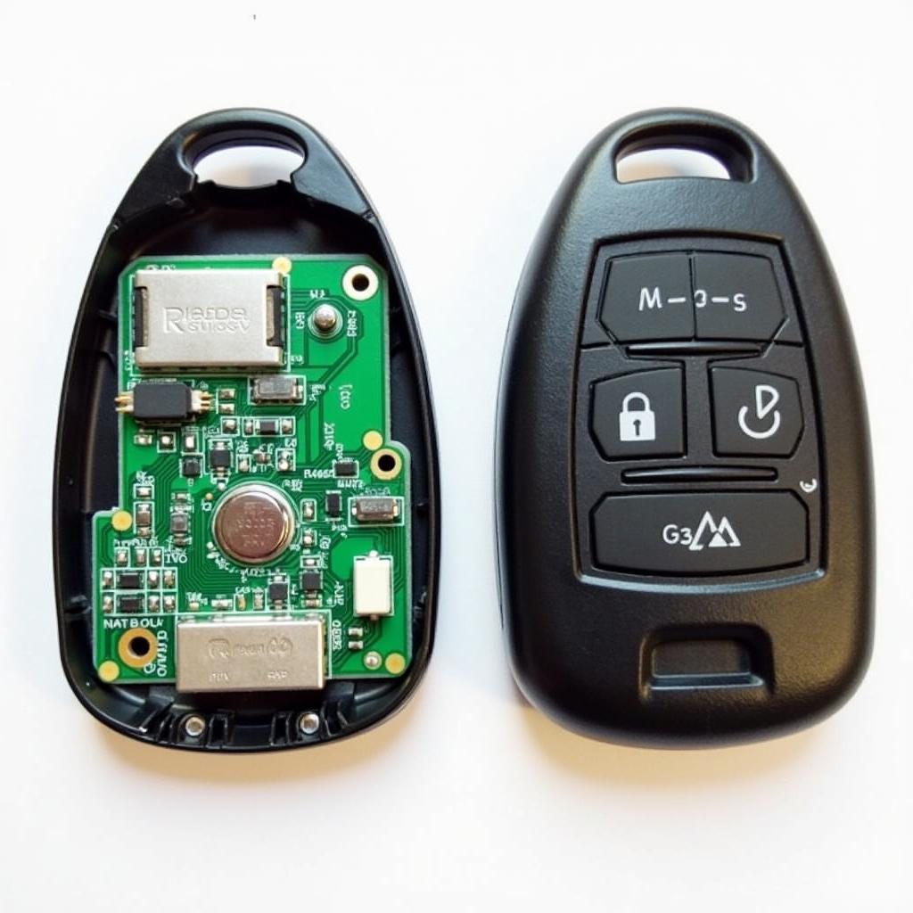 2007 Jeep Grand Cherokee Laredo Key Fob and Internal Components