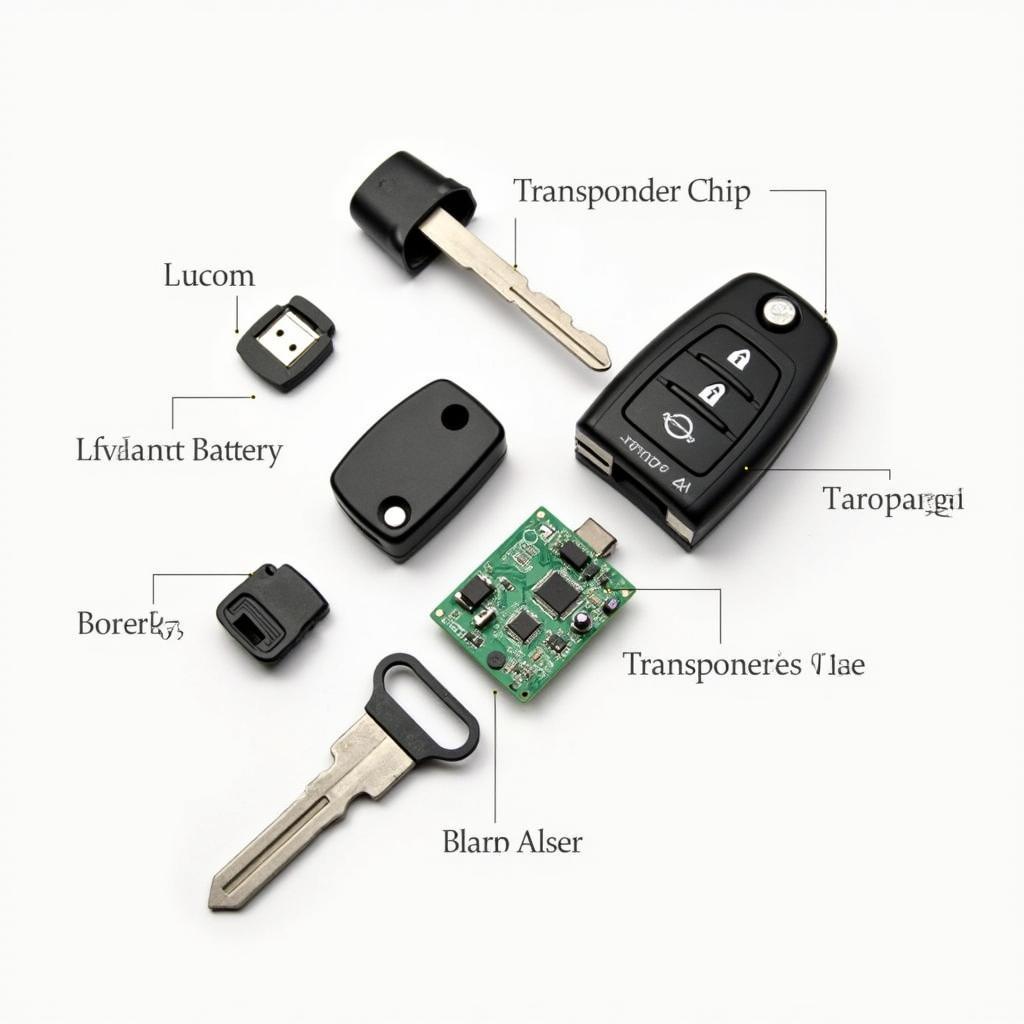 2007 Volvo S40 Key Fob Components