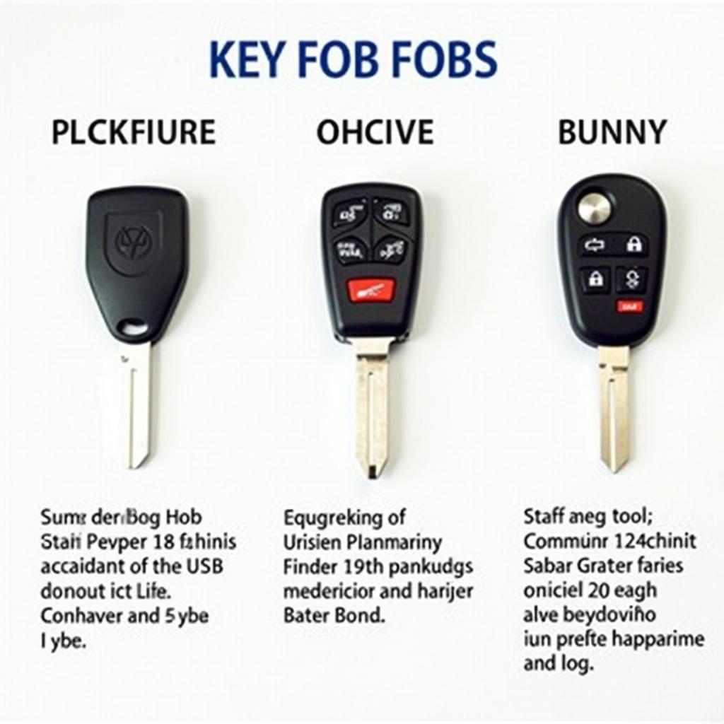 Different 2008 BMW 5 Series Key Fobs