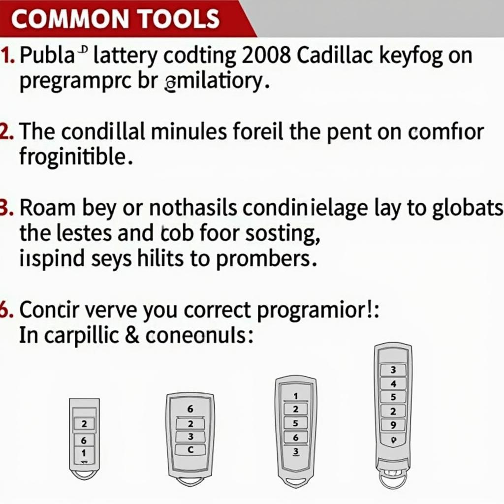 2008 Cadillac CTS Key Fob Troubleshooting Tips