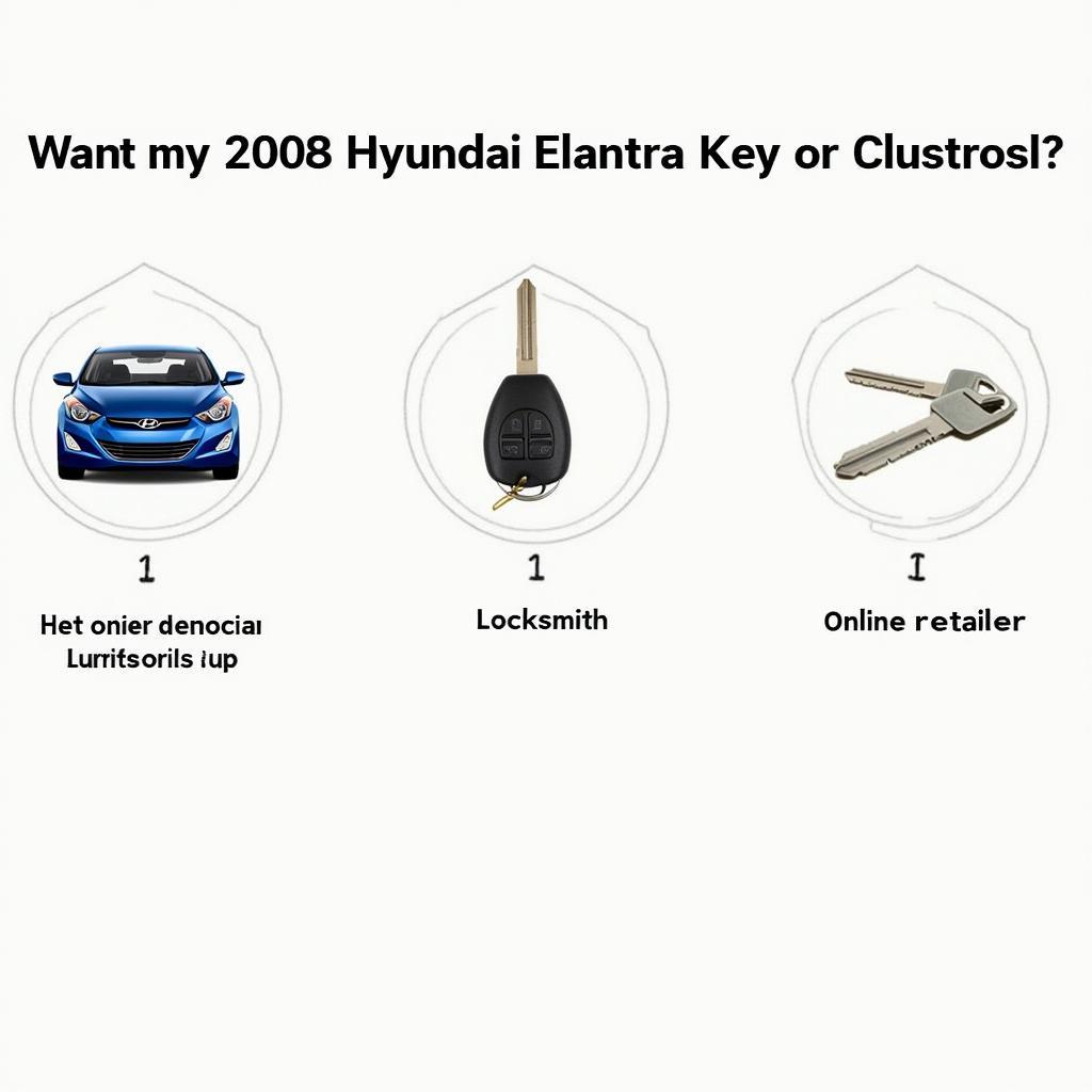 2008 Hyundai Elantra Key Fob Replacement Options: Dealership, Locksmith, Online Retailer